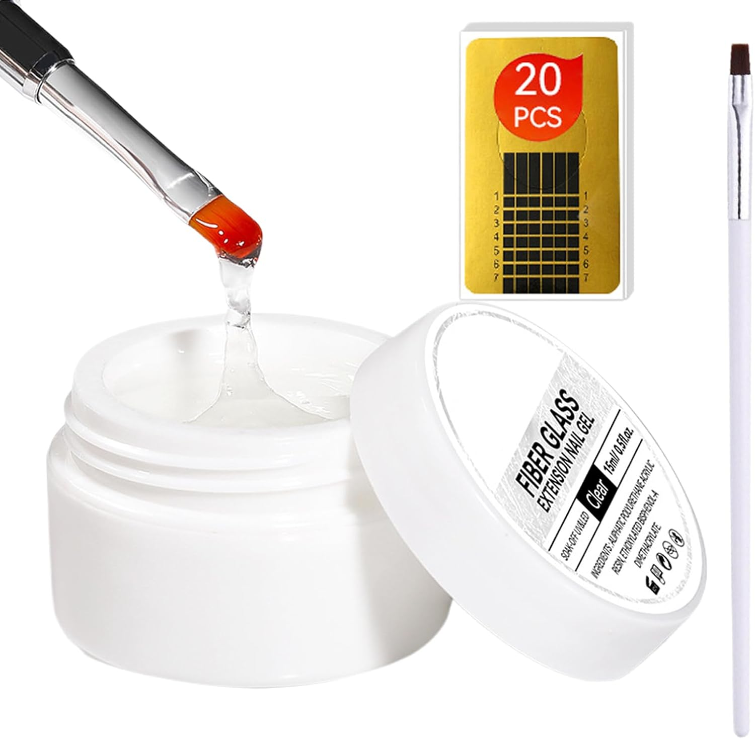 Nail Repair Protection Gel - Strong Nail Glue Strengthener | 15Ml Protective Strengthening Long Lasting Thickener for Beauty Travel Protection Home Restore Girls Adults Women Maintenance Manicure image number 1