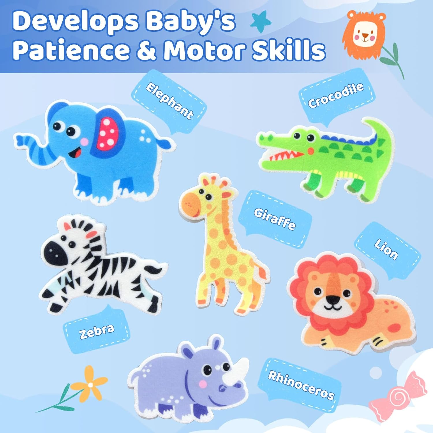 LOVELEDI Busy Board Montessori Toys for Toddlers - Kids Sensory Toys Busy Book Preschool Educational Activities with Zipper Removable for 2 3 4 5 Year Old Boys, Travel Toy Learning Fine Motor Skills