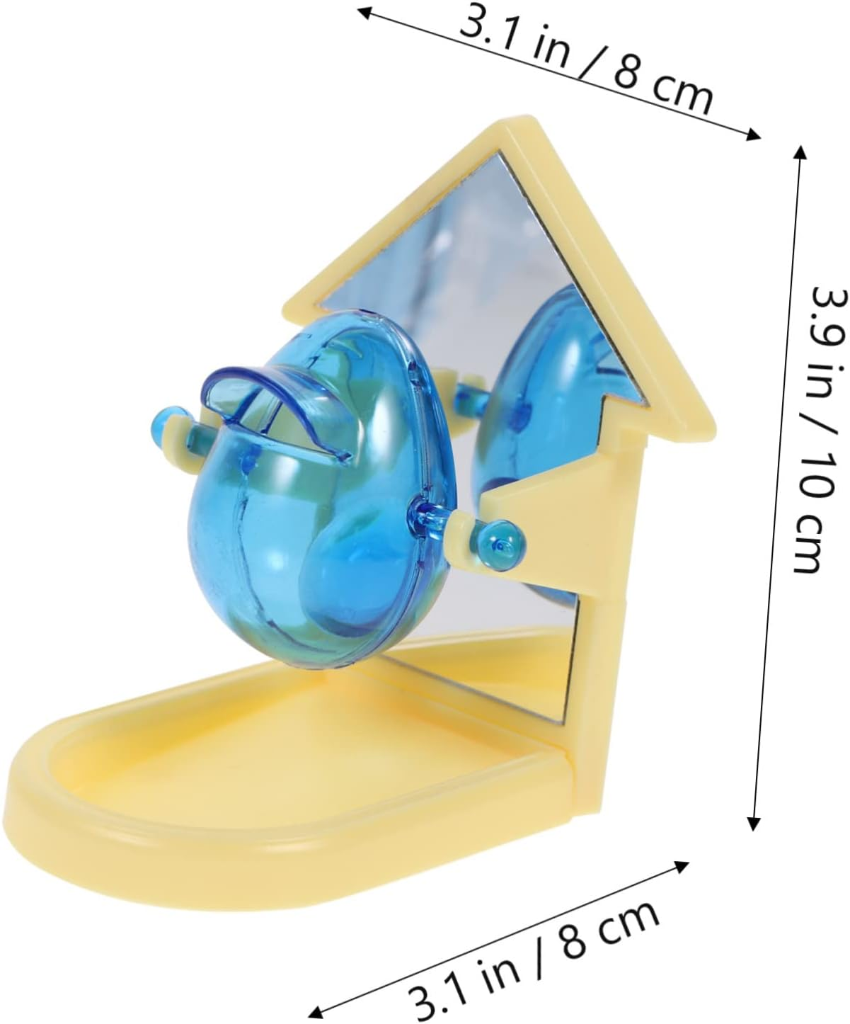 POPETPOP Parrot Slow Feeder for Pet Bird Training Space Saving Foraging Feeder with Creative Design Durable Cage Attachment Easy to Clean Random Color Random Color image number 2