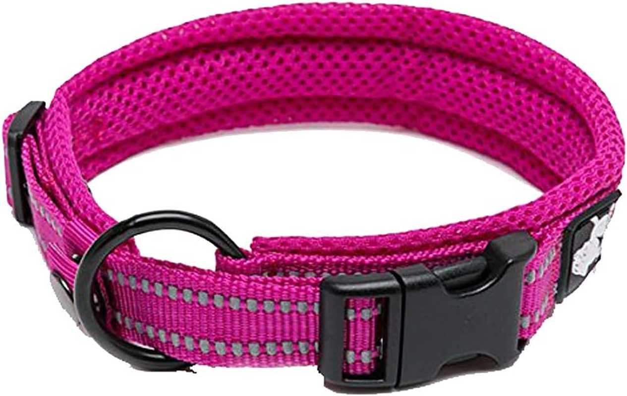 True Love Dog Training Collar TLC5011 Reflective Dog Collars (2XL, Fushcia)