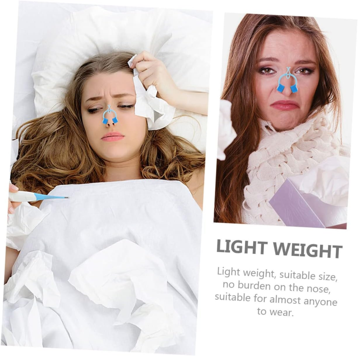 JECOMPRIS 20Pcs Nose Correction Clip Foam Nose Clip Nose Plugs for Swimming Adult Bloody Nose Stopper Nose Stop Clip Nasal Clip Epistaxis Care Clips Child Portable Pom