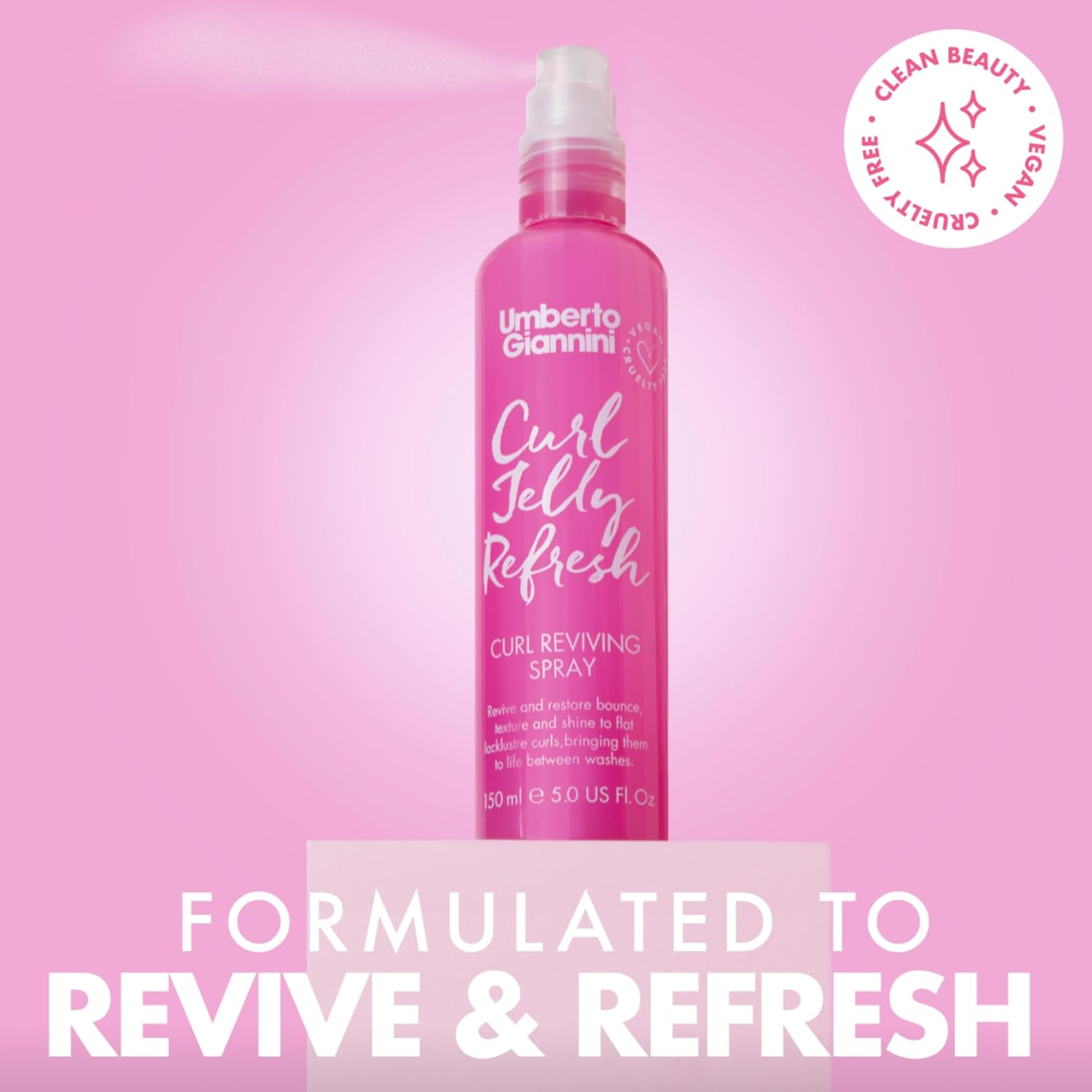 Umberto Giannini Your Best Curls Wash and Styling Curl Jelly Gift Set - Vegan & Cruelty Free Kit for Waves, Curls and Coils (Gift Box, Set of 6 Products) image number 1