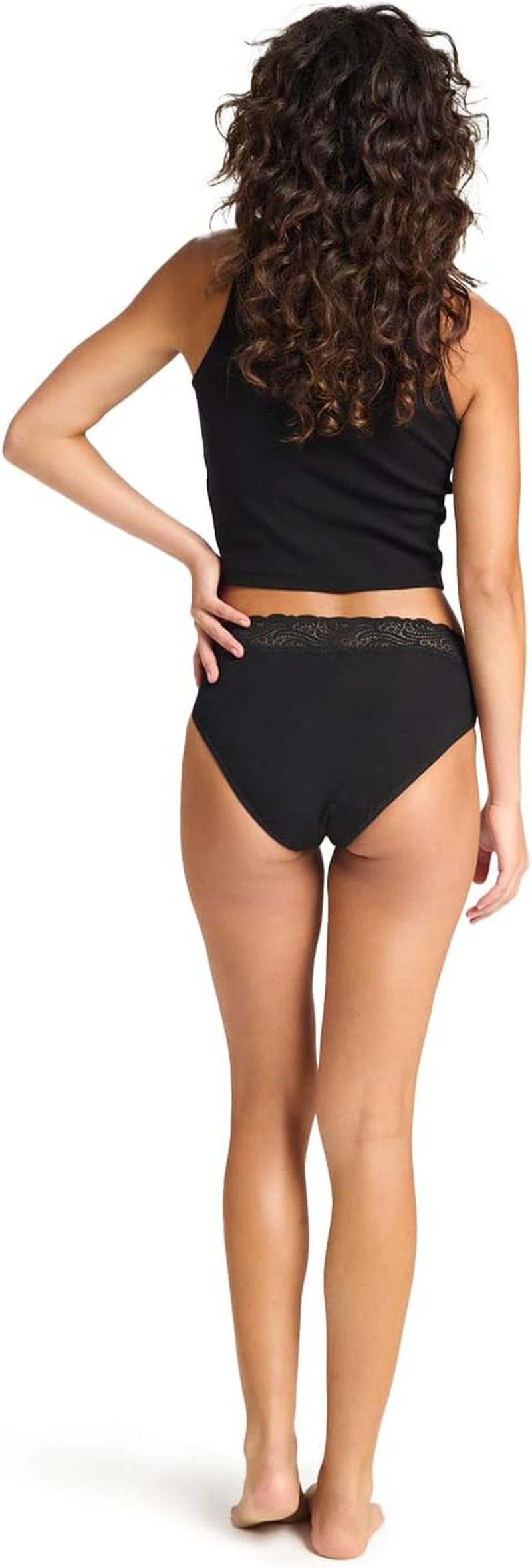 Modibodi Period Underwear Sensual Hi Waist Bikini Leakproof Super-Overnight Absorbency 40Ml image number 3