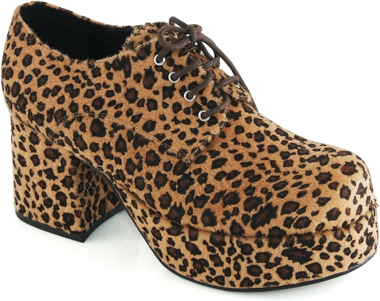 Ellie Shoes Leopard Platform Men'S Pimp Shoe image number 1