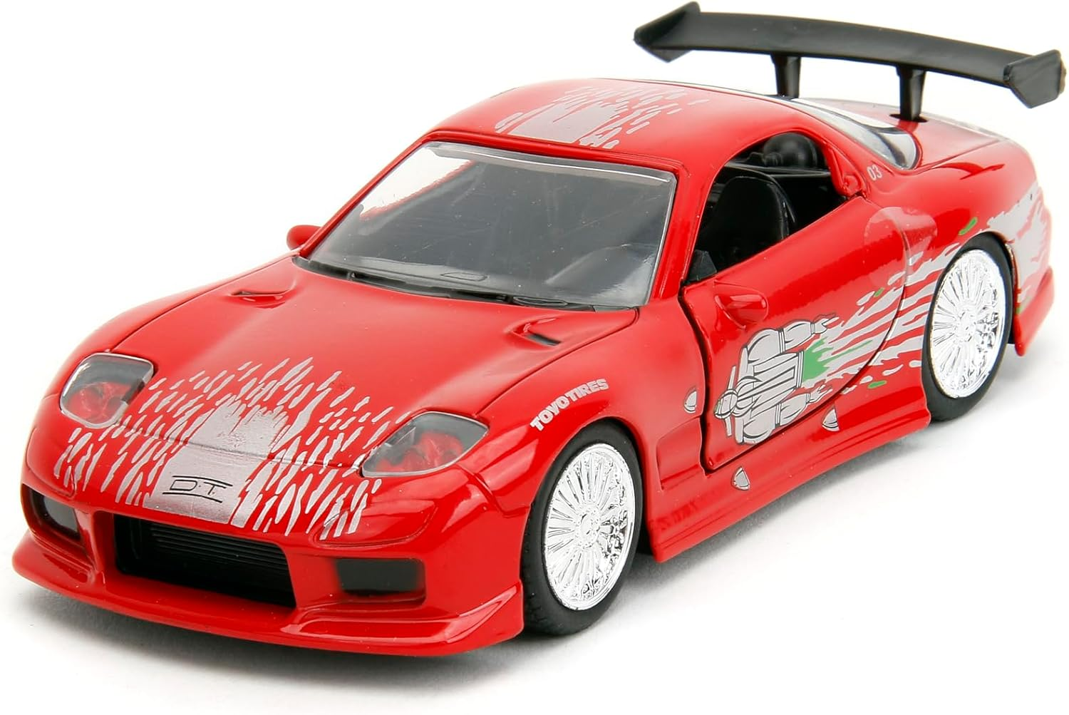 Jada Toys 1:32 Fast and Furious Dom'S Mazda RX-7, Red image number 3