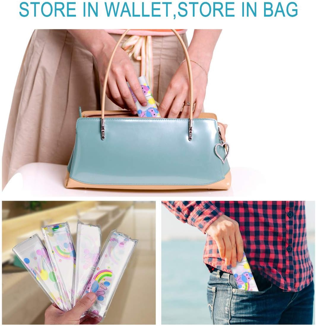 Paperkiddo 20 Pack Disposable Toilet Seat Covers Pink Unicorn Design Waterproof Potty Training Seat Cover Set Extra Large Perfect for Kids and Adults Individually Wrapped for Travel and Home - Unicorn B image number 5