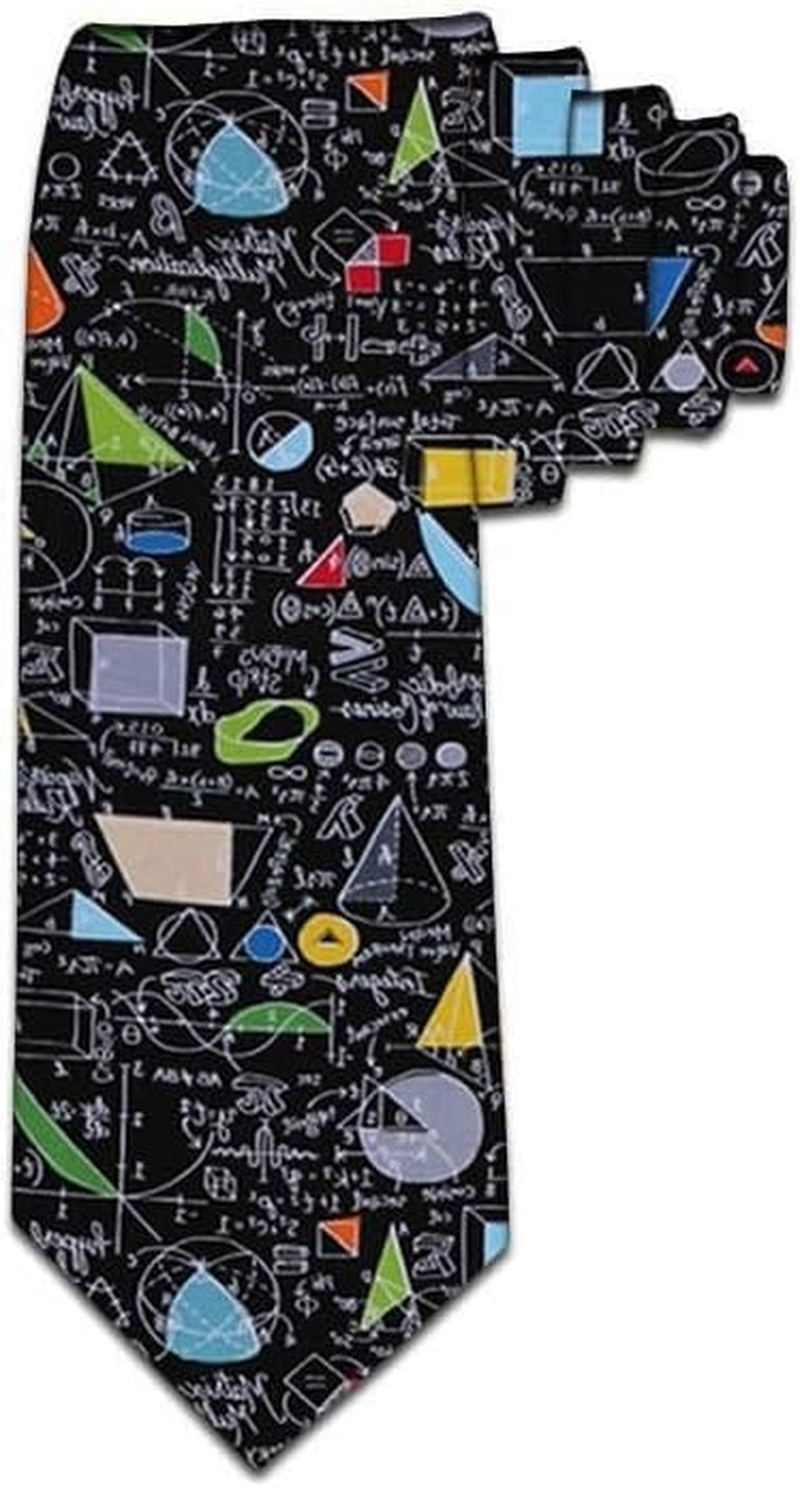 Men'S Math Equations Trigonometry Necktie Ties Novelty Business Formal Neckties image number 2