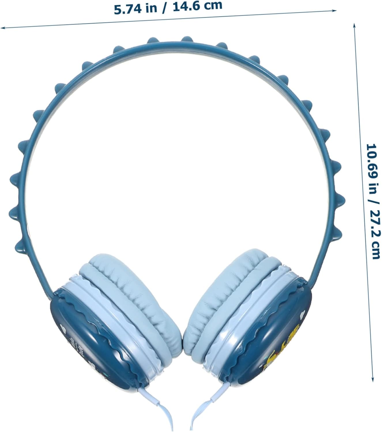 TEHAUX Dinosaur Ear Headphones for Wired Headset with Built Microphone Comfortable Ear Cushions Compatible with Laptop Tablet for Online Classes and Gaming image number 4