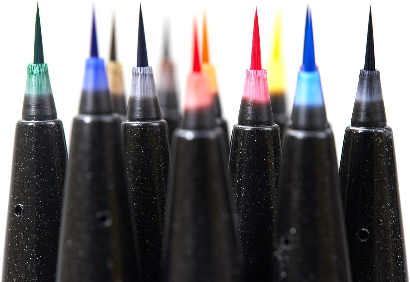 Pentel Arts Brush Sign Pen Artist Wallet of 12 Assorted Standard Colours (SESF30C-12) image number 2