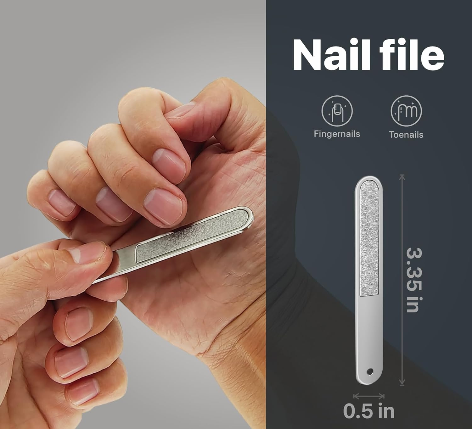 Konovo 5-Piece Nail Clippers Set，Stainless Steel Manicure Kit, Nail Grooming Travel Kit, Ail Clippers for Men, Toenail Clippers or Nail Cutter, Fingernail Clippers for Women, Manicure and Pedicure Kit image number 4