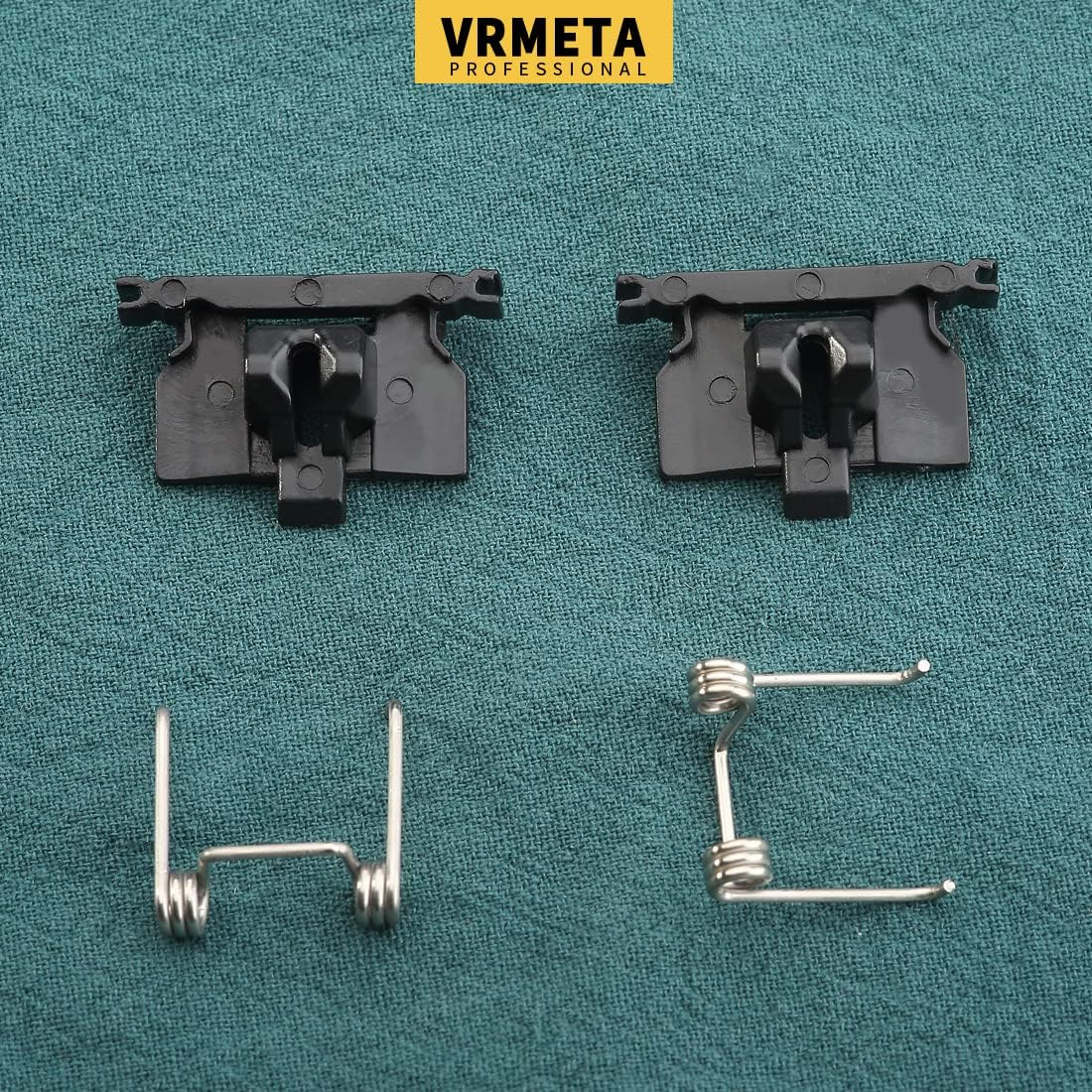 4 PCS DIY Hair Clippers Accessories Spring Tension & Cam Follower Swing Head Guide Block Plastic Tongue Fit Wahl Magic Clip 8148/8504/8591/1919 Repair Part (2+2 Black) - Black Fixings image number 4