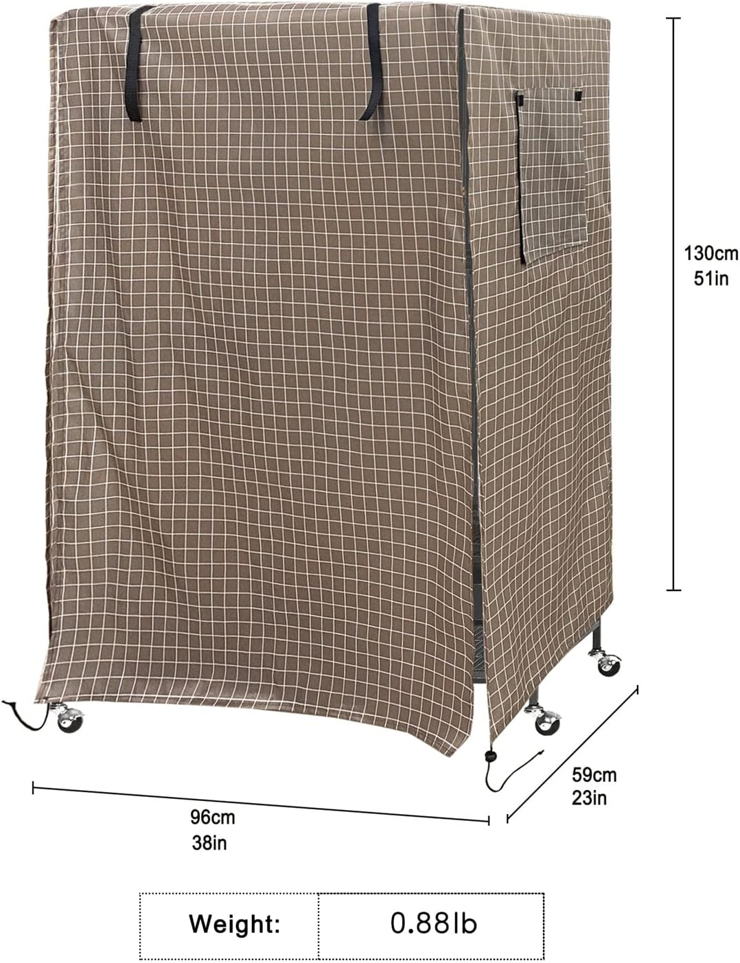 Namolit Bird Cage Cover Vent Design Adjustable Hem High-Quality Materials Universal Size Protect Birds from Bad Weather - Black image number 2