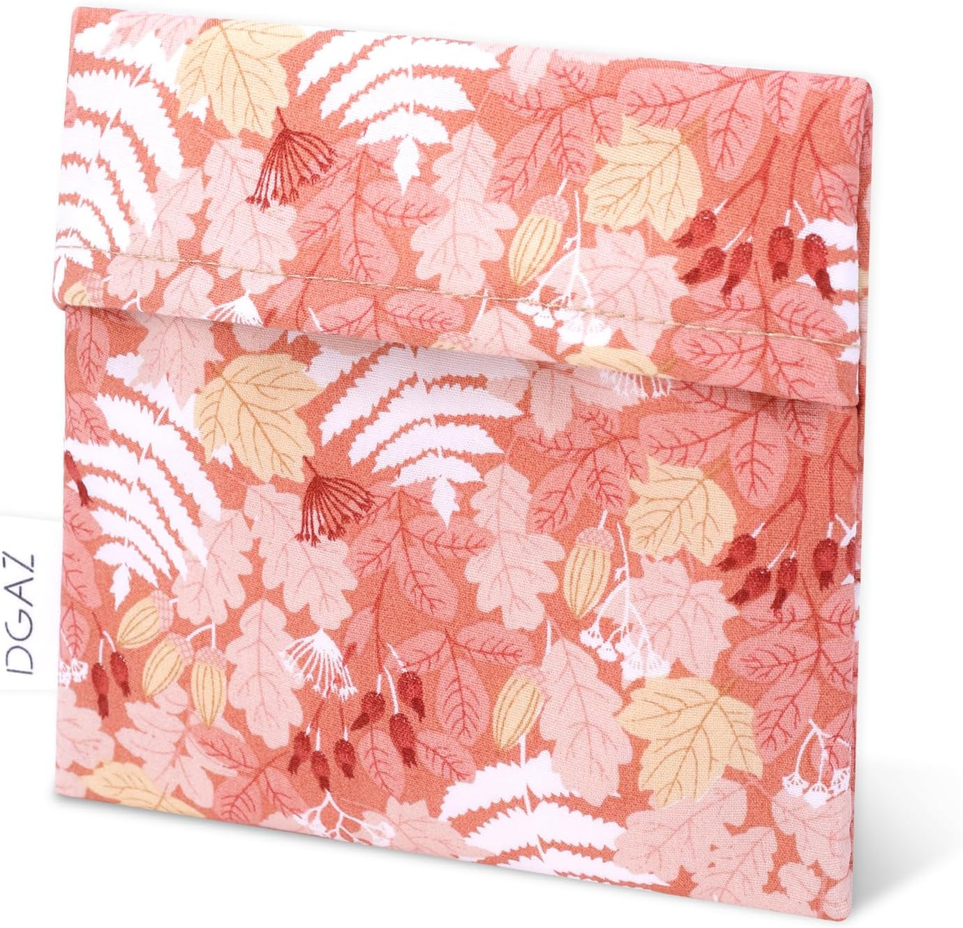 DGAZ Sanitary Napkin Storage Bag, Period Bag for Teen Aged Girls, Portable Period Bag for Panty Liners/Menstrual Cup/Small Tampons，Mini Makeup Bag for Purse(Blooming)