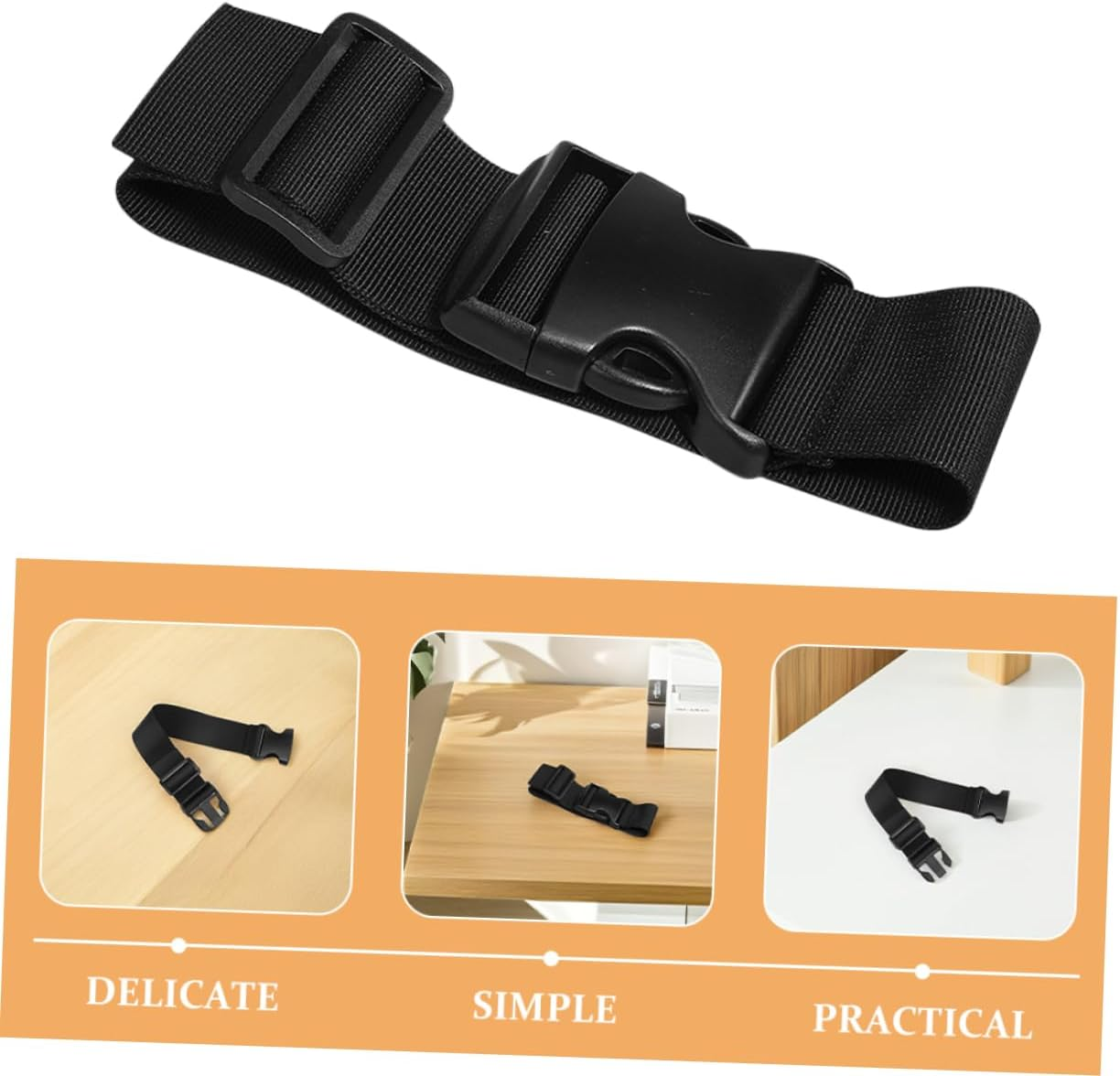 TOVINANNA 5Pcs Luggage Straps Quick-Release Buckle Suitcase Binding Straps for Outdoor and Travel image number 6