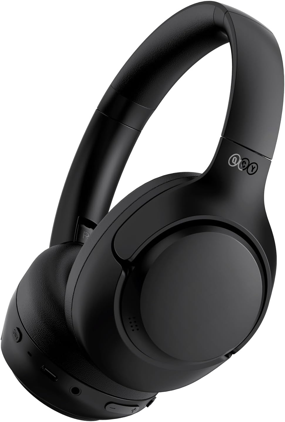 QCY H3 ANC Bluetooth Headphones, Active Noise Cancelling Bluetooth 5.3 Over-Ear Headphone with Microphones, Hi-Res Audio Sound, Multipoint Connection, 60H Playback, Black