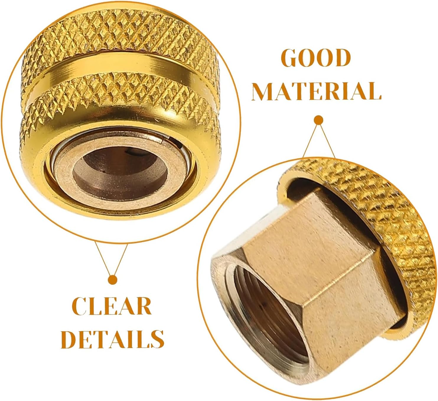 1PCS Heavy-Duty Copper Air Chuck Tire Inflator Adapter with Quick Connect Mechanism, Universal Fit for Car Truck SUV Bicycle Tires, Emergency Portable Inflation Tool Accessory image number 4