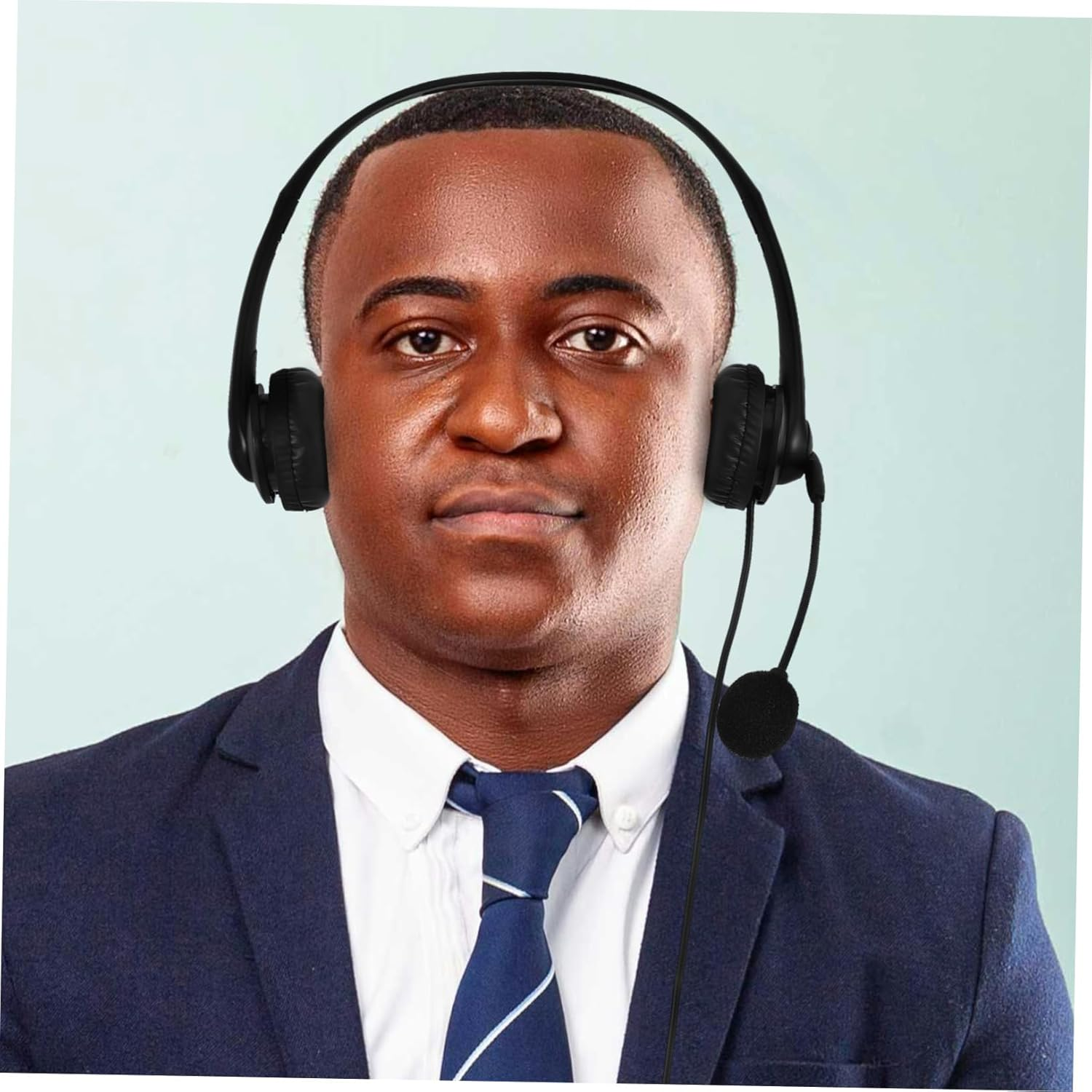 KALLORY Noise Canceling Headphones for Office Lightweight Design for Computer Use and Online Classes Microphone for Calls image number 3