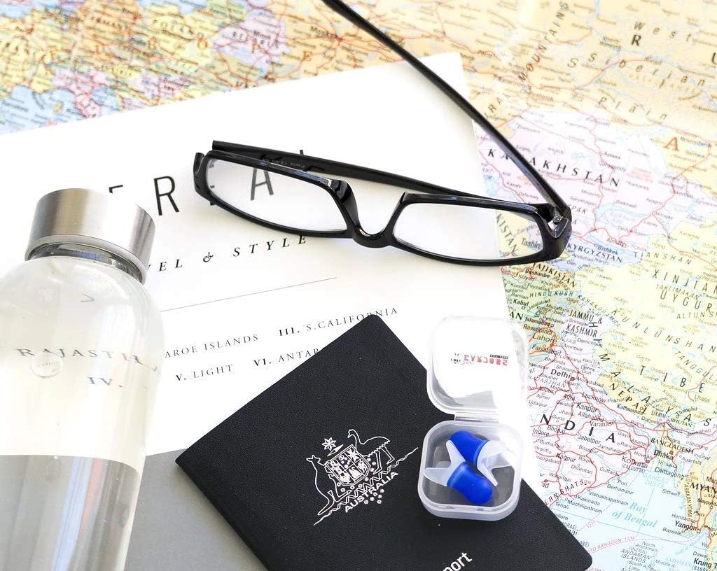 Earjobs&trade; Pressure Reducing Flying Ear Plugs 2.0 Earplugs for Travel (2 Pairs + 2 Cases) as Featured on Qantas Travel Insider image number 3
