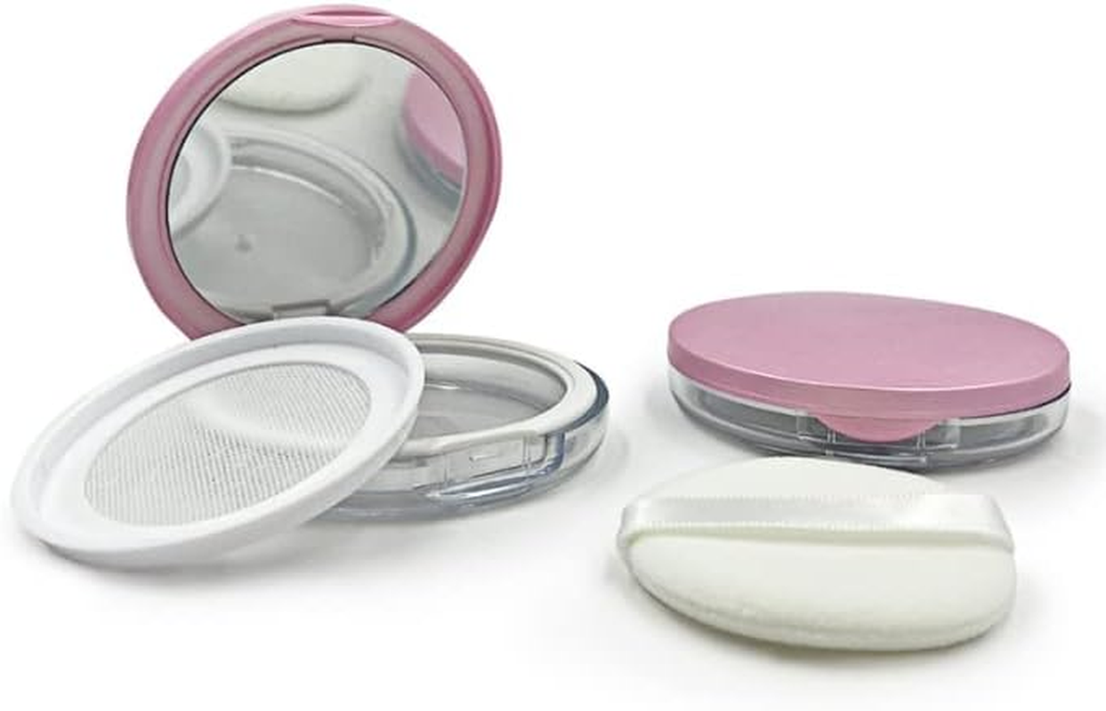 HLLMX 1 PCS 3 G/ 0.11 Oz Empty Refillable Makeup Powder Container Loose Powder Container Empty Reusable Powder Box BB Cream Box Powder Box with Air Cosmetic Jars Travel Containers