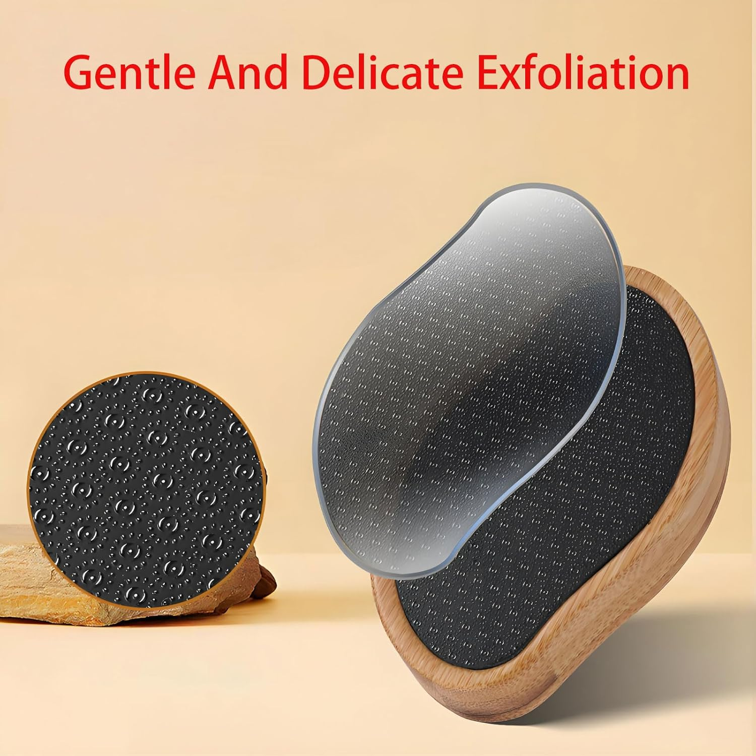 RUIFEN One Pack Foot File Set, Nano Black Technology to Remove Dead and Hard Skin for Cracked Heels, Home Pedicure Tools, Safe and Effective Foot Care (4.2 * 2.6 Inches) image number 2