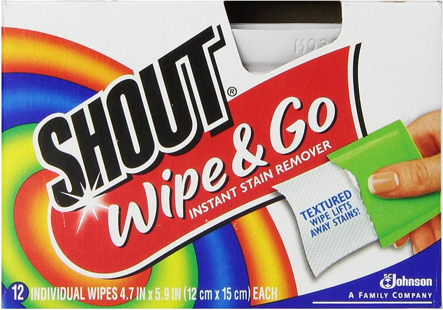 Shout Wipe & Go 12Ct Wipes 4 Pack, Multicolor