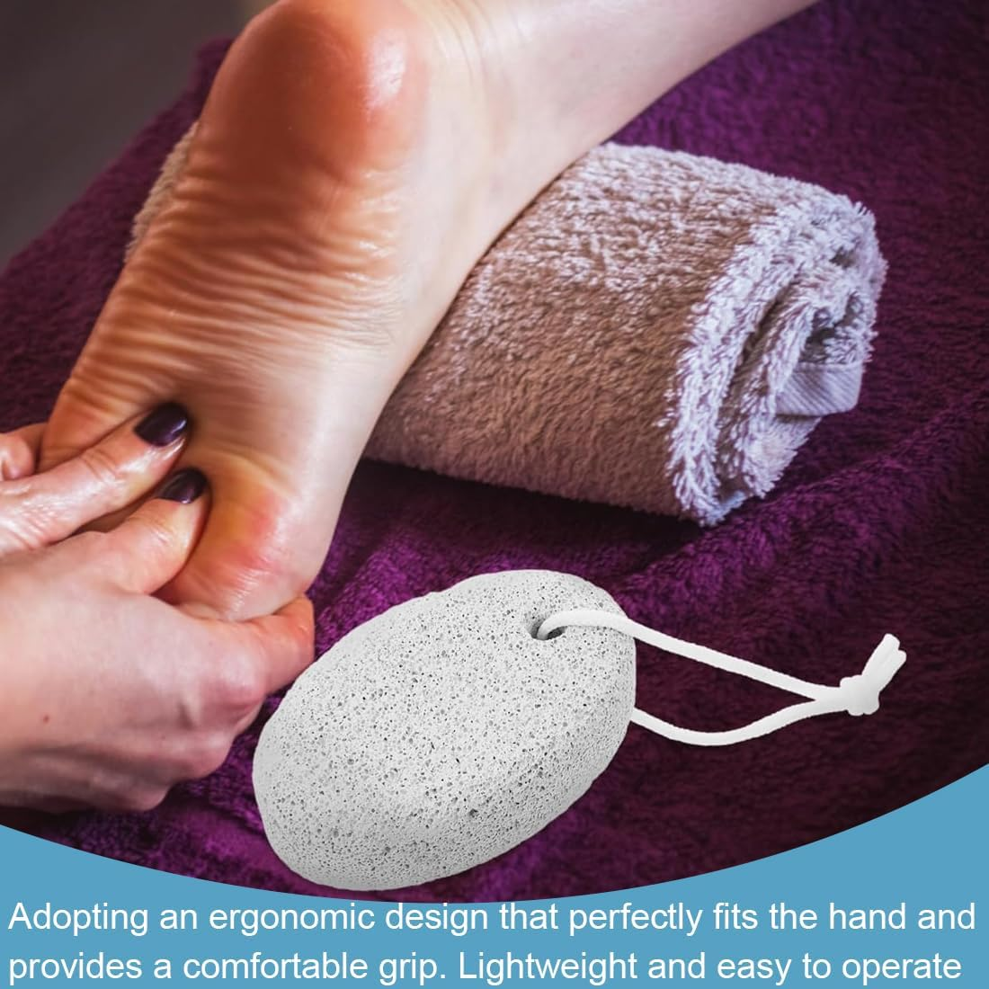 Pumice Stone Foot Care Pack of 4, Pumice Stone Callus Remover for Feet and Hands, Foot Scrub for Perfect Callus and Skin Hardening Removal, Natural Foot Scrub for Dead image number 5