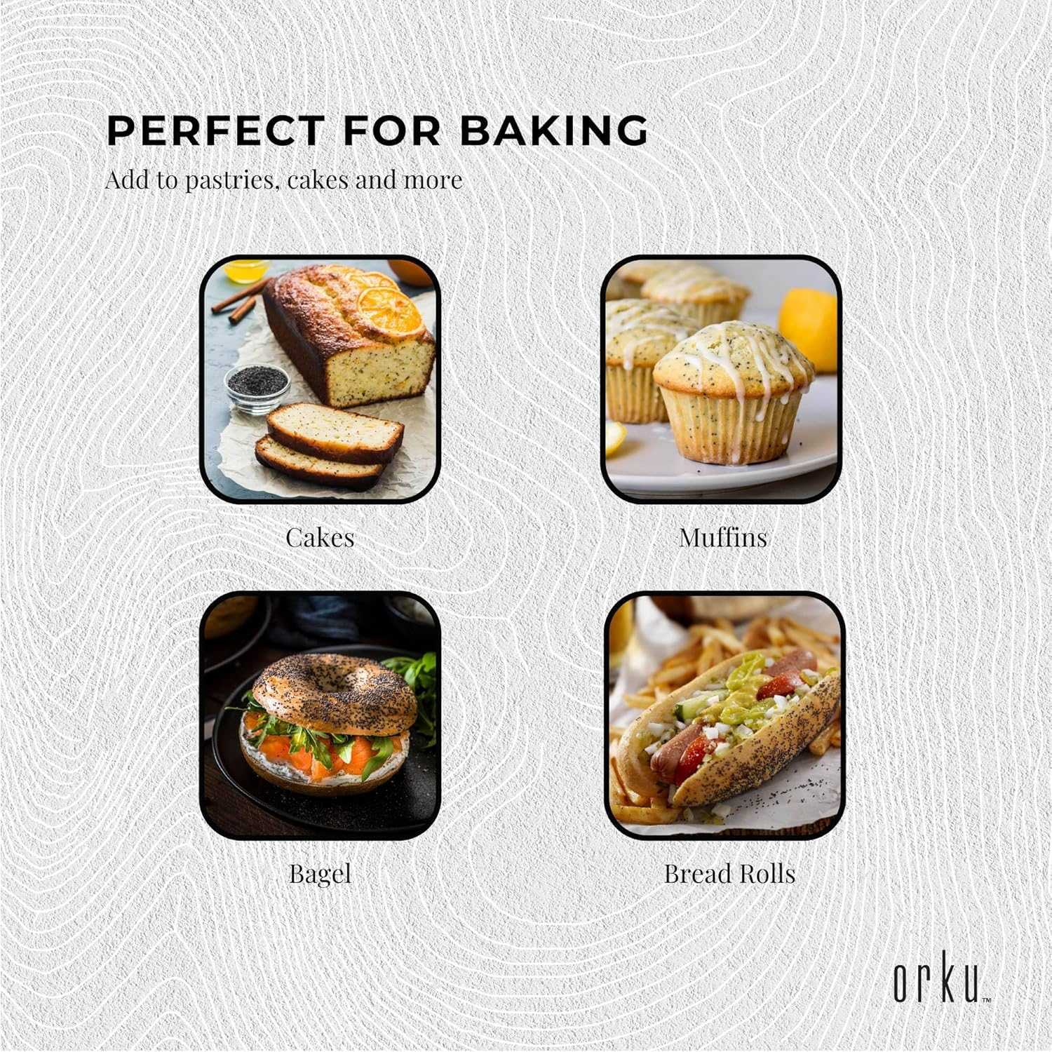 2Kg Poppy Seeds Unwashed Papaver Somniferum for Baking and Decorating image number 1