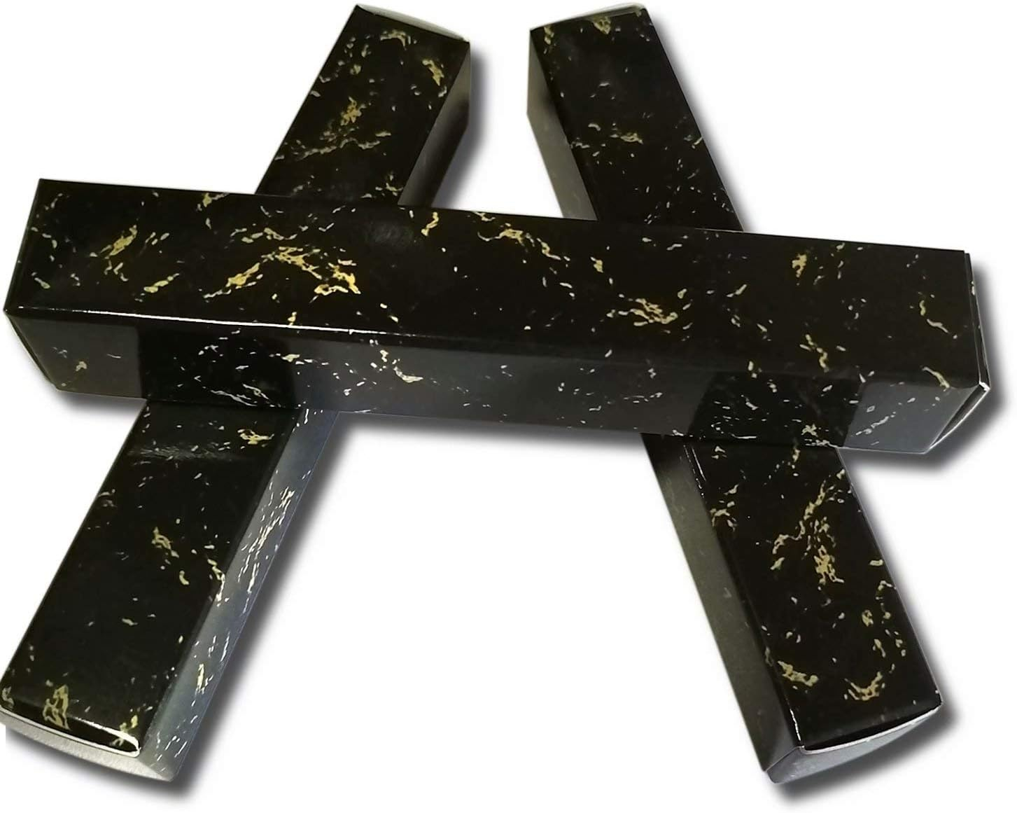 50 Pcs Empty Lip Gloss Boxes 12X2X2Cm Mascara Wand Tube Packaging Black Marbling Long Lipgloss Paper Case Lip Balm Glaze Gift Organizer Foldable DIY Make-Up Sample Wrapping Storage image number 6