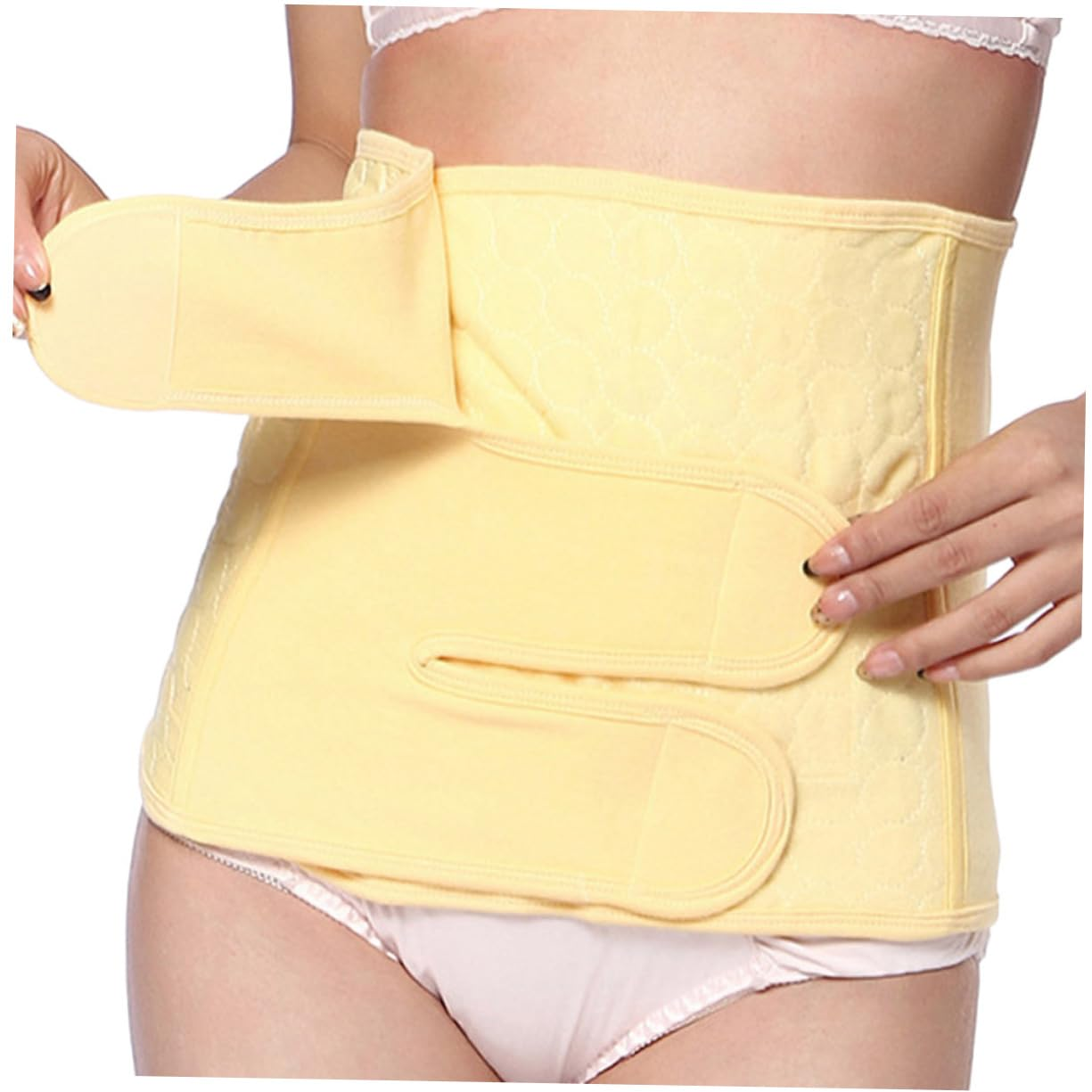Corset for Pregnant Women Postpartum Recovery Cotton Belly Wrap Band Maternity Recovery Belt XL Yellow image number 1