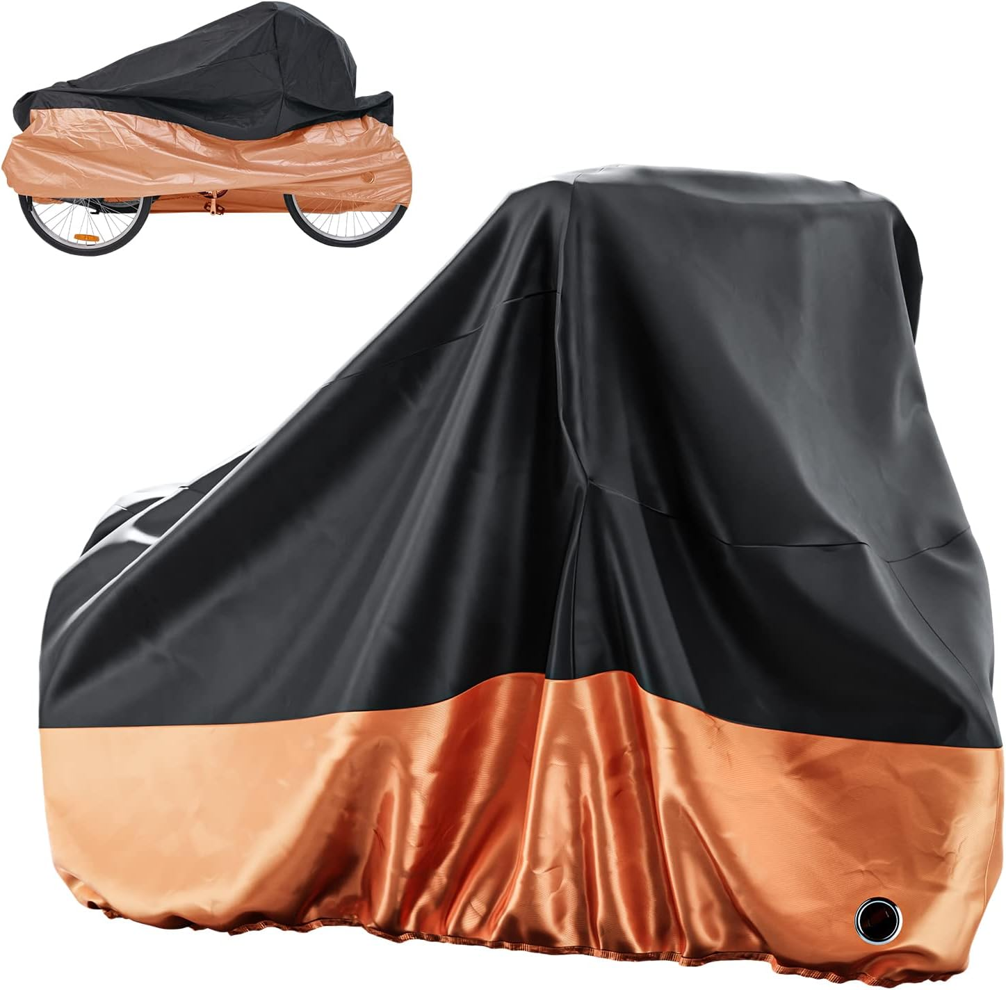 MOPHOTO Bike Cover Adult Tricycle Cover for Outdoor Bicycle Storage, Heavy Duty Ripstop Material, Waterproof & Anti-Uv