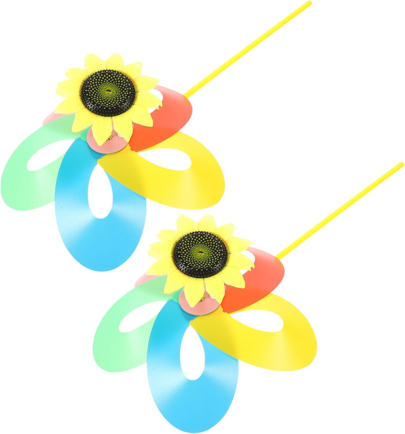 SUPVOX 2Pcs Easy to Use Outdoor Windmill Decor Large Pinwheel for Garden Yard Lawn Solar Decor Wind Spinners image number 3