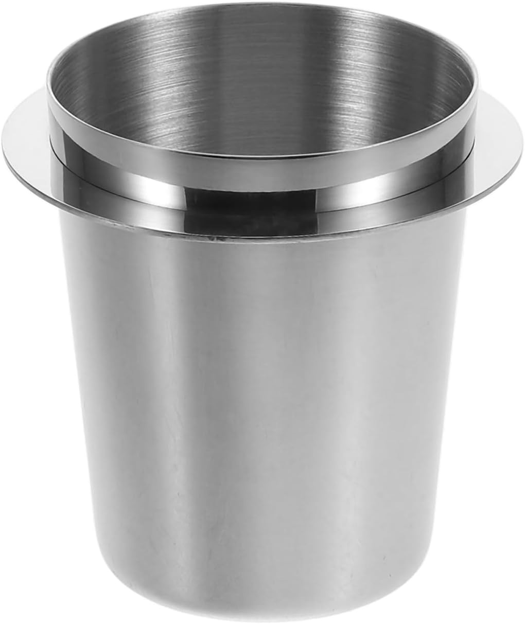 Cabilock Stainless Steel Coffee Dosing Cup, 53Mm Espresso Machine Powder Feeder, Universal Coffee Machine Handle Accessory for Home and Cafe, Simplifies Preparation