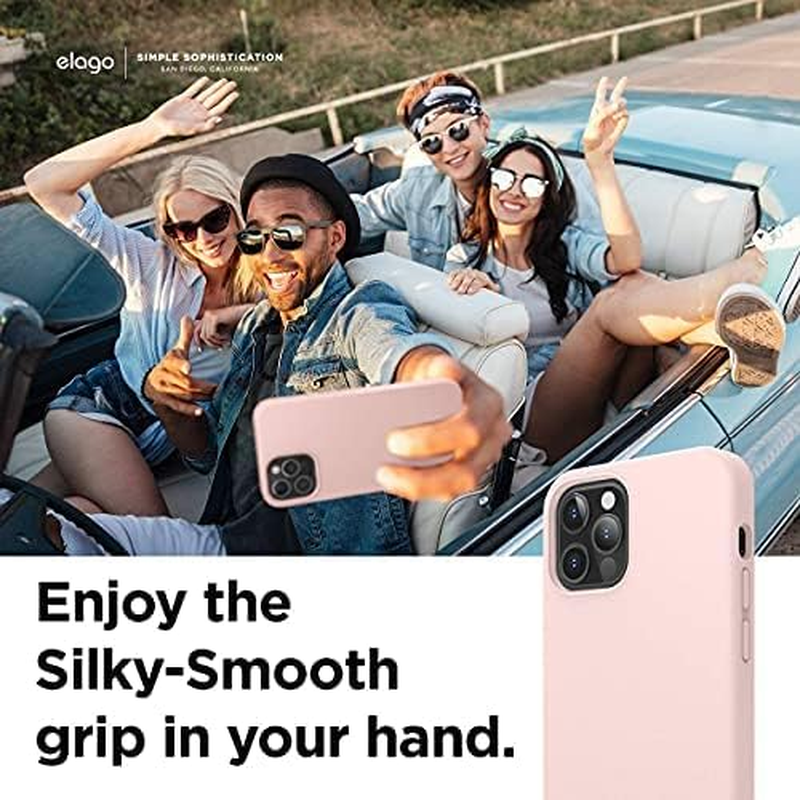 Elago Liquid Silicone Case Compatible with Iphone 12 &Compatible with Iphone 12 Pro Cover (6.1"), Premium Silicone, Full Body Protection : 3 Layer Shockproof Cover Case (Lovely Pink) image number 6
