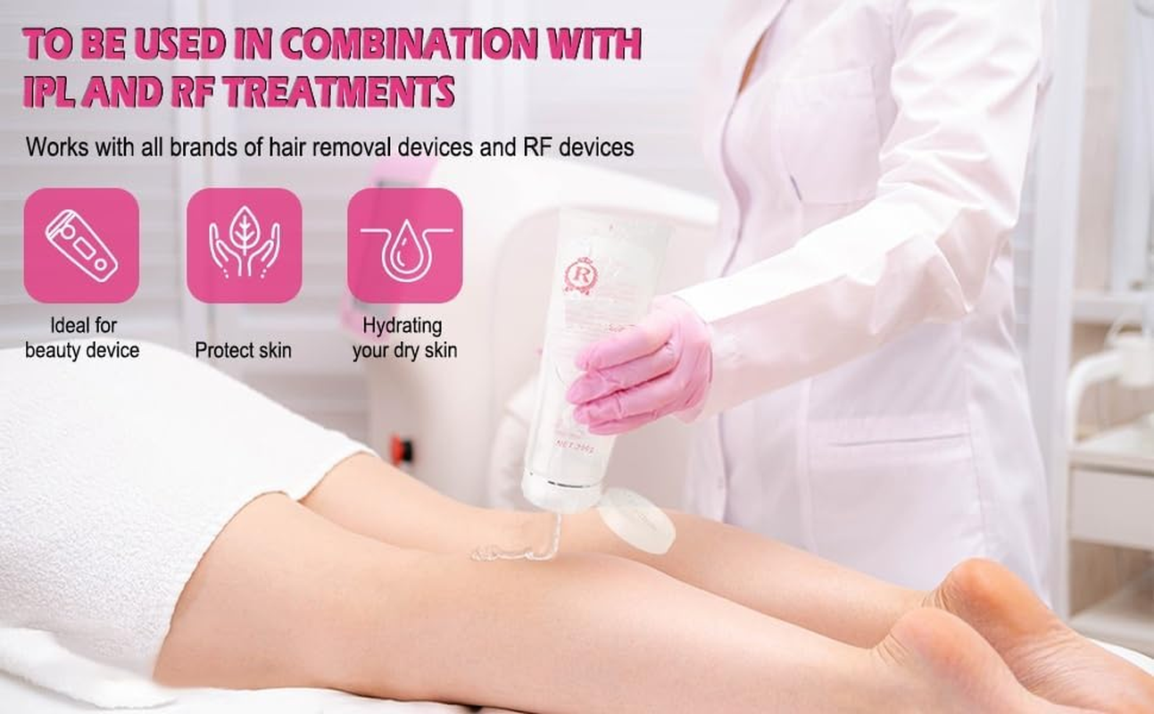 Cooling Conductive Gel for Laser Hair Removal Device and RF Radio Frequency Facial Body Skin Care Machine for Women and Men 300ML image number 5