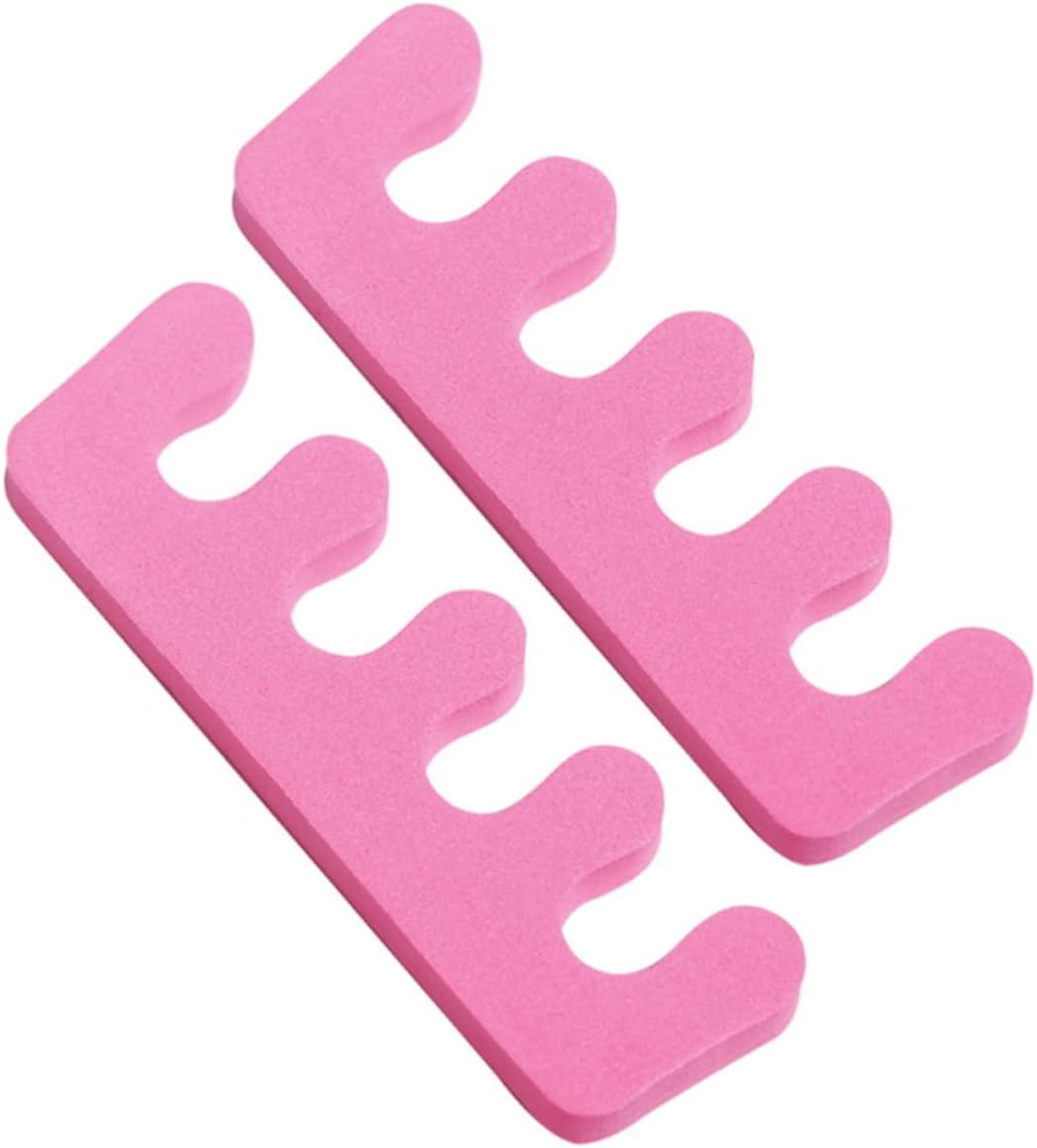 Healeved 20Pcs Soft Sponge Nail and Toe Separators Flexible Foam Finger Dividers for Pedicure Manicure for Nail Art and Polish Application image number 5