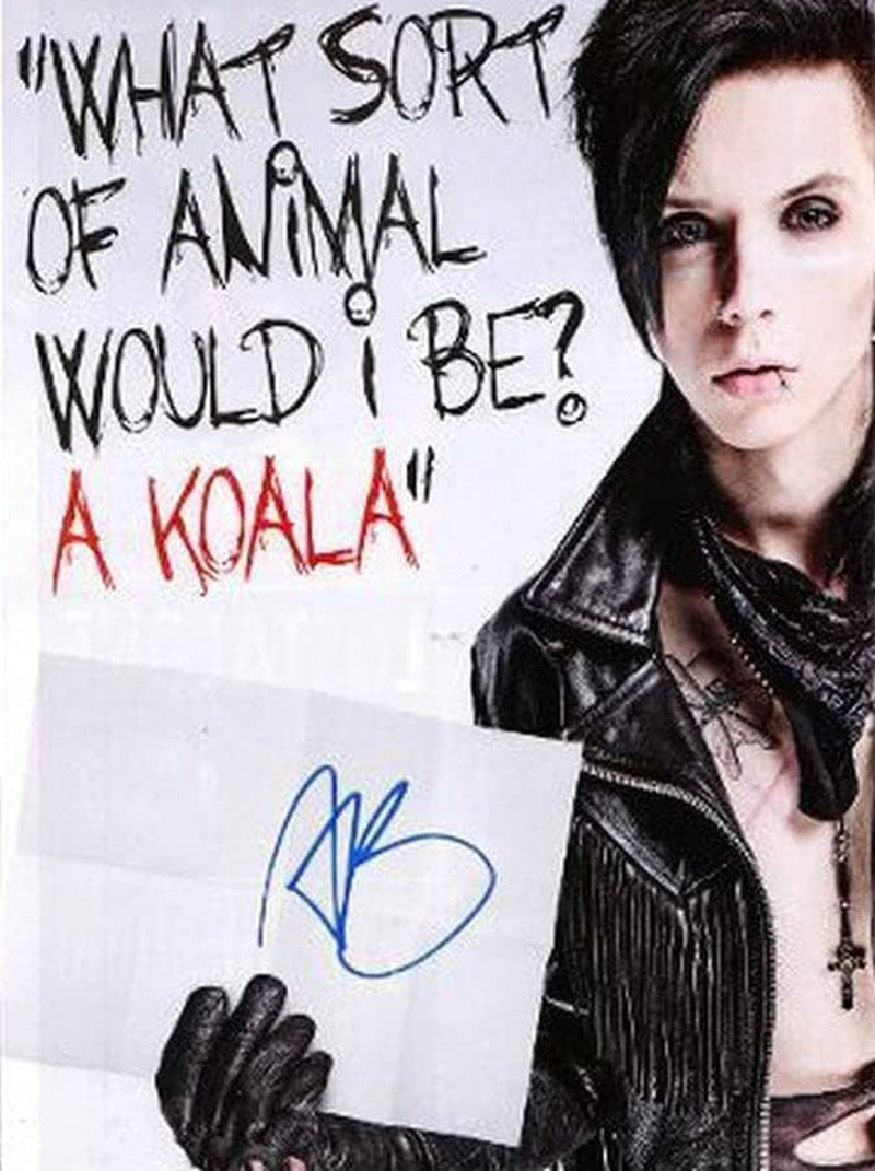 Andy Biersack Divine Black Veil Brides Signed Autographed Photo Poster Memorabilia A4 210X297Mm
