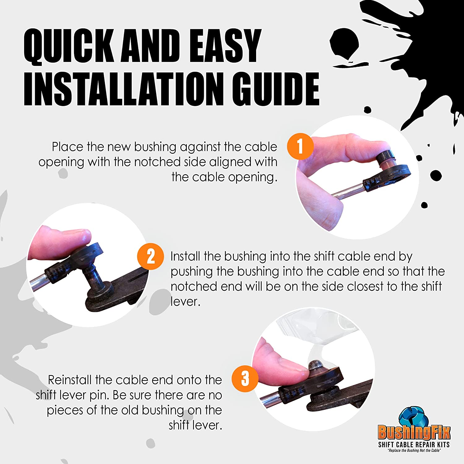 Bushing Fix Bp1Kit - Transmission Shift Cable Bushing Repair Kit image number 4