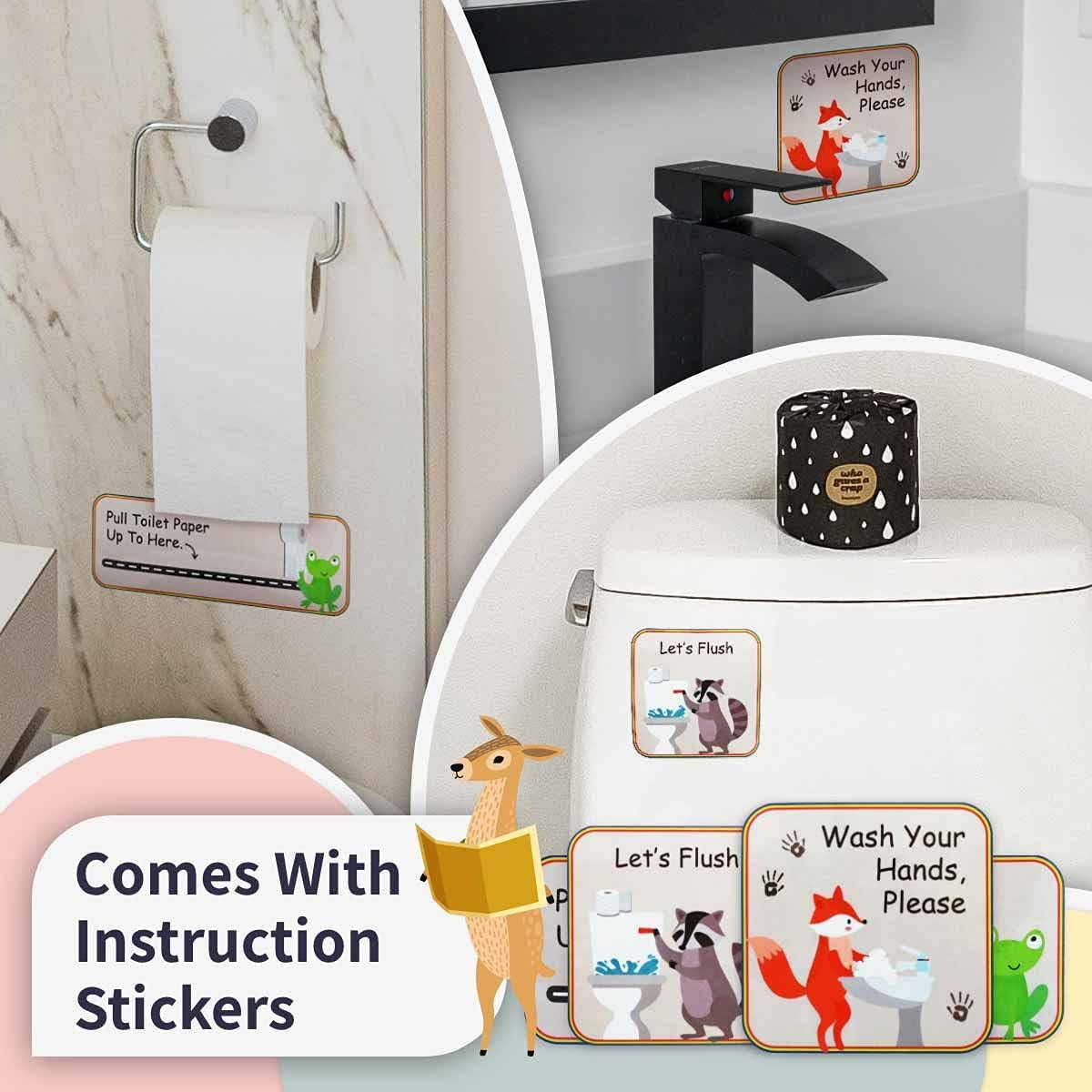 Potty Training Chart with 35 Stickers, 3 Reminder Stickers and Crown for Toddlers Boys and Girls - Potty Training Rewards for Kids - Zoo Animal image number 6
