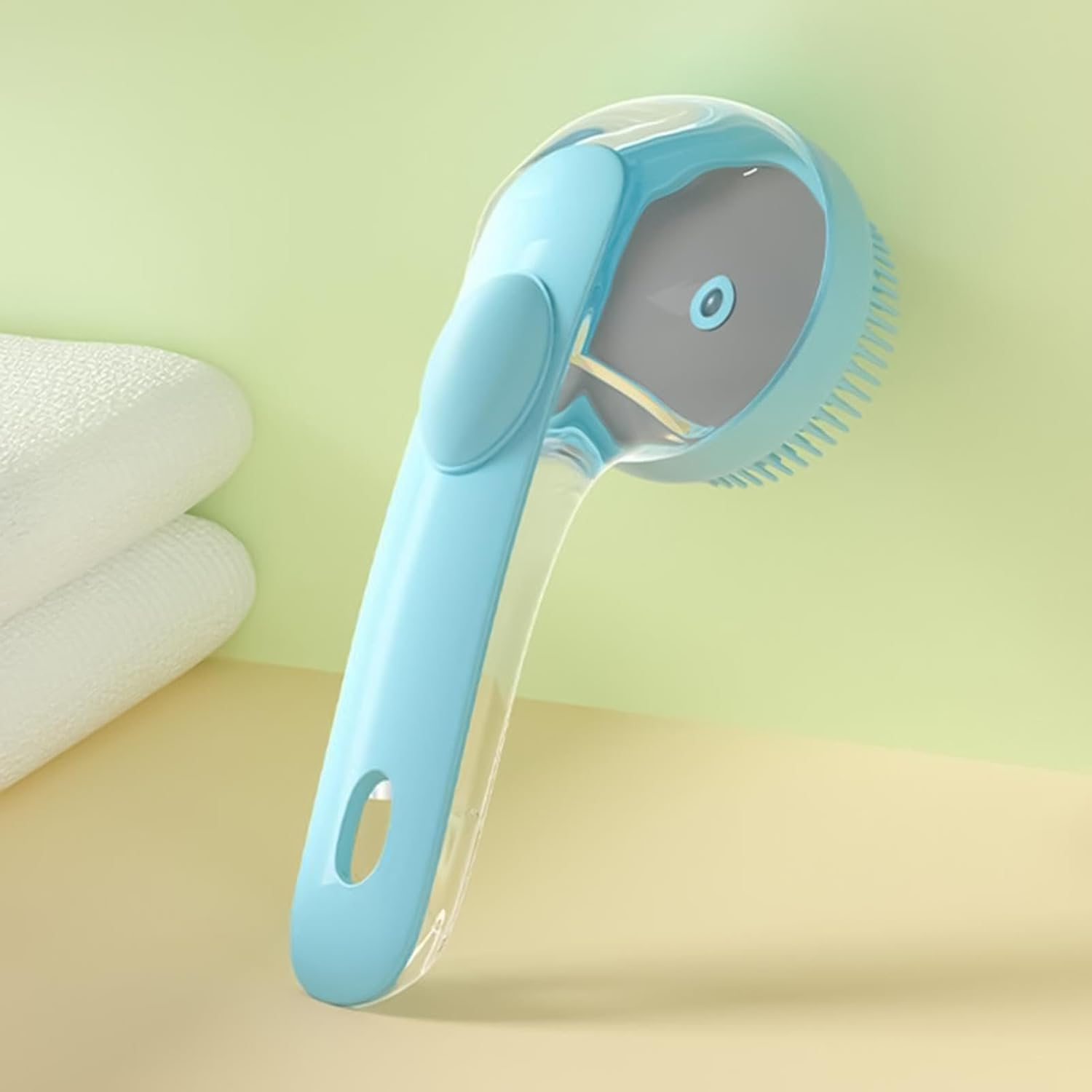 Wjnflqn Dog Washing Brush, Dog Brush for Bathing, Multifunctional Shower Comb for Kittens, Soft Dog Bath image number 2