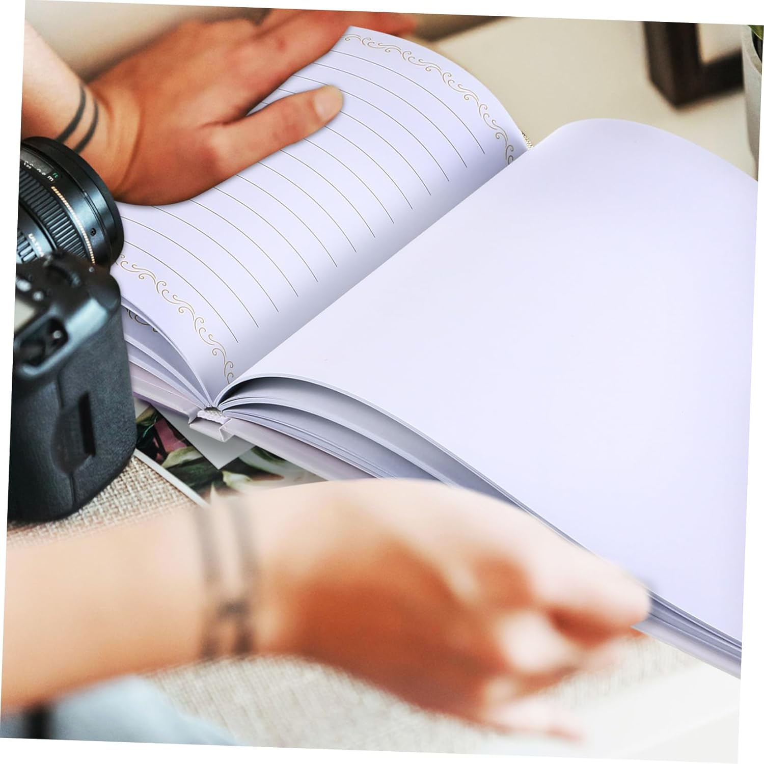 Guest Book for Party Wedding Memorial Guest Book Album Memory Photo Album image number 5