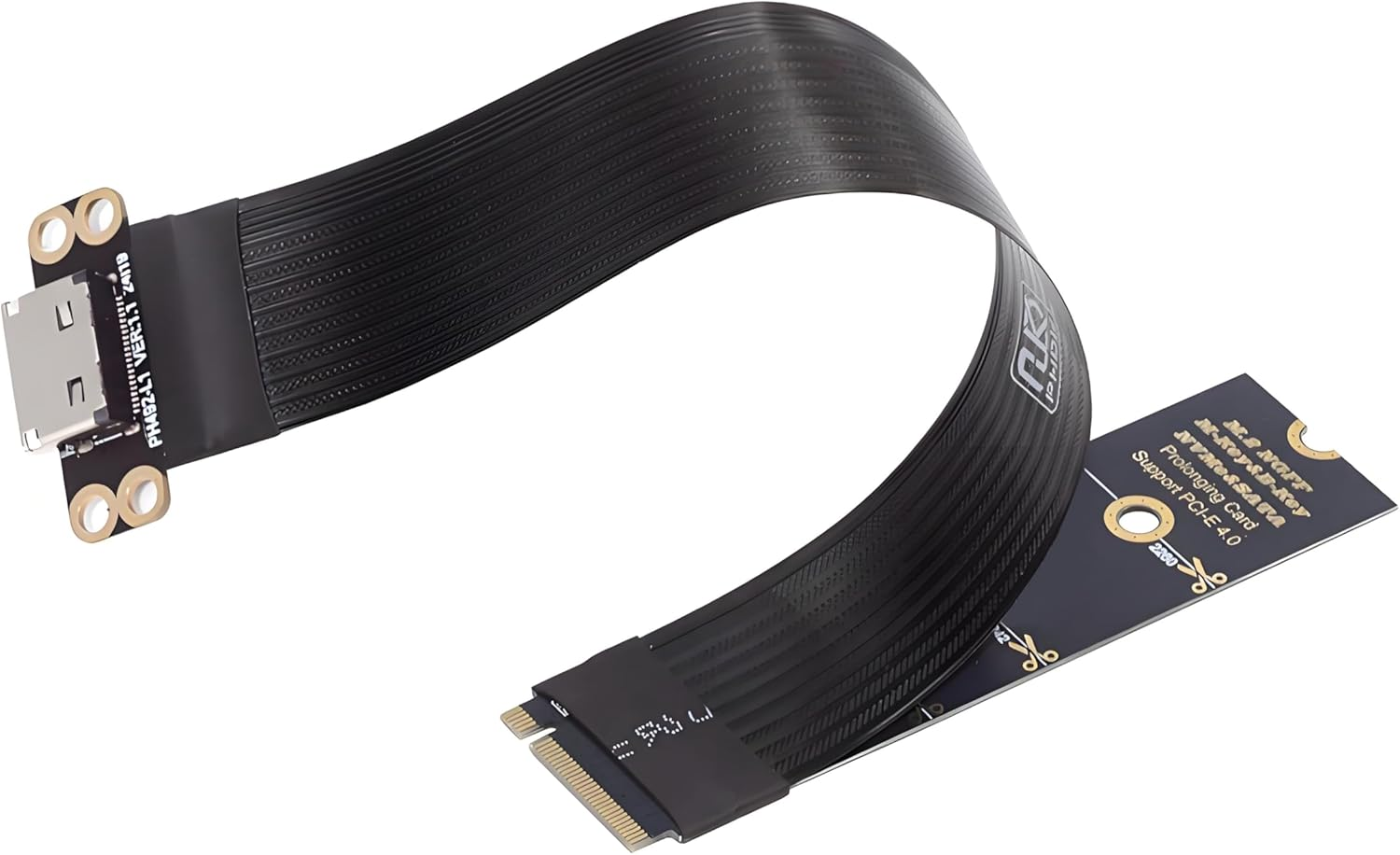 NFHK 2280 NGFF PCI-E4.0 M.2 M-Key to Oculink SFF-8612 SFF-8611 Host Cable 15Cm for NVME U.2 SSD Egpu image number 1