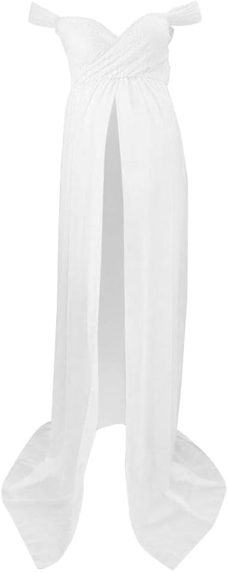 Elegant Off-Shoulder Maternity Dress for Special Occasions image number 4