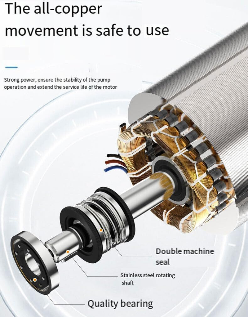 100W Automatic Stainless Steel Booster Pump，220V Quiet Auto Water Pressure Booster Pump for Tap Water Pipeline Sink Facucet Shower(Au Plug) image number 4