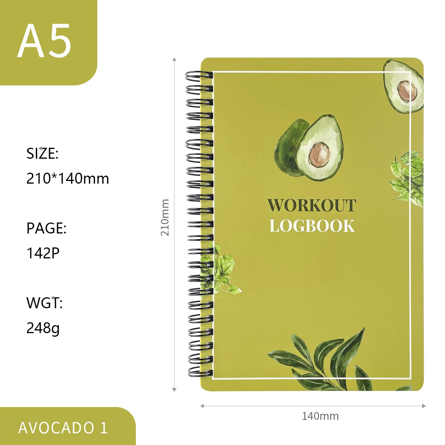 Gym Workout Log Book,Workout Planner for Daily Fitness Tracking,Personal Training Diar,Set Your Fitness Goals,Record Your Progress in Clear Detail image number 1