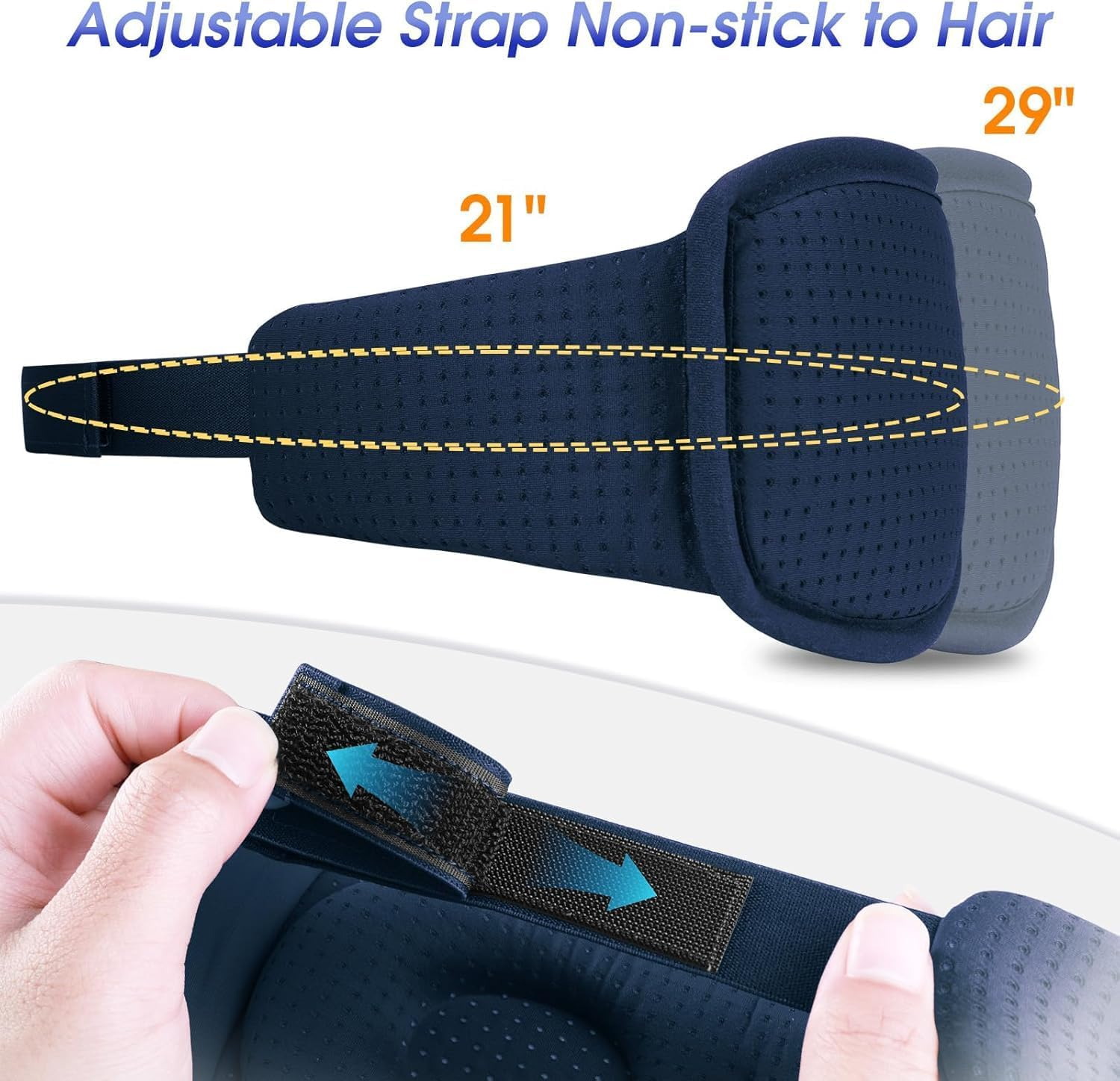 TOPOINT Zero Eye Pressure 3D Sleep Mask, Ideal for Travel, Night Work, Napping, Side and Office Use for Both Men and Women 5.4 image number 4