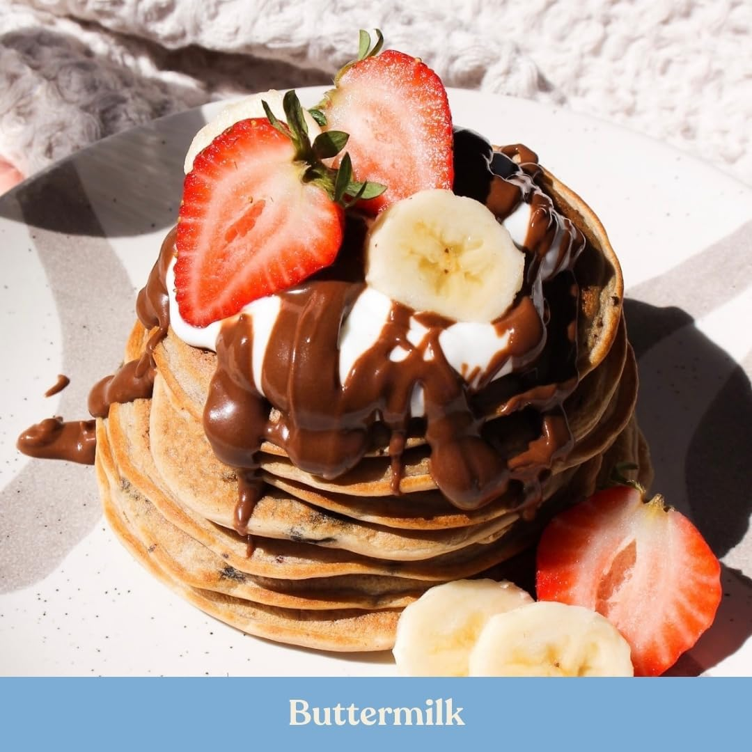Protein Pancake Mix &ndash; Buttermilk Flavour | 500G Bag | High Protein, No Added Sugar, Just Add Water