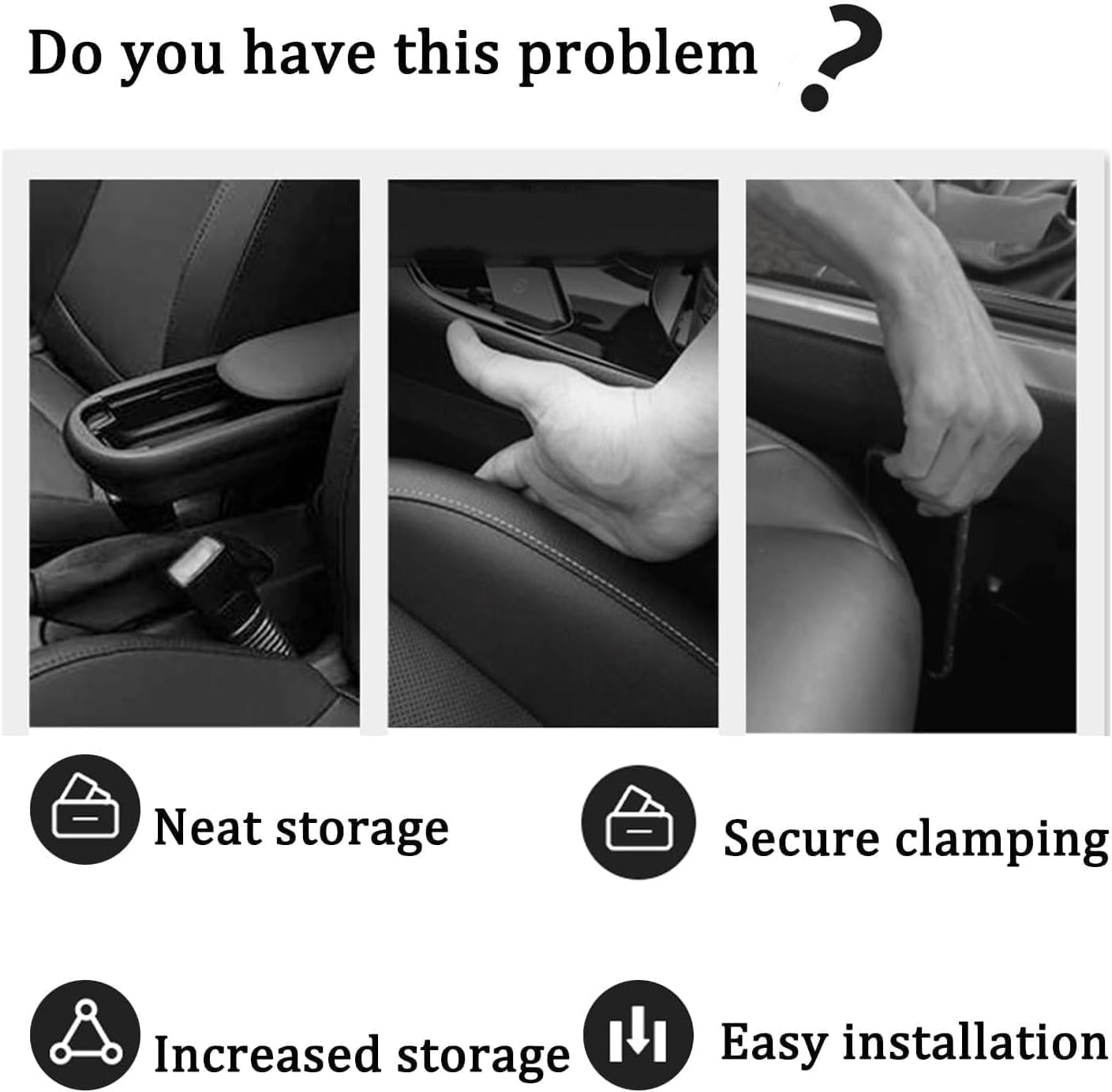 2PCS Car Seat Gap Filler Organizer,Universal Vehicle-Mounted Side Seat Gap Leak-Proof Filling Strip for Car SUV Truck,In between Car Seat Catcher,Fits Most Vehicles (Black) - Red image number 4