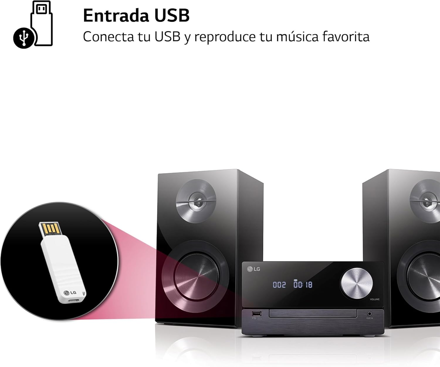 LG CM2460DAB Mini Hi-Fi System with Digital Radio image number 5