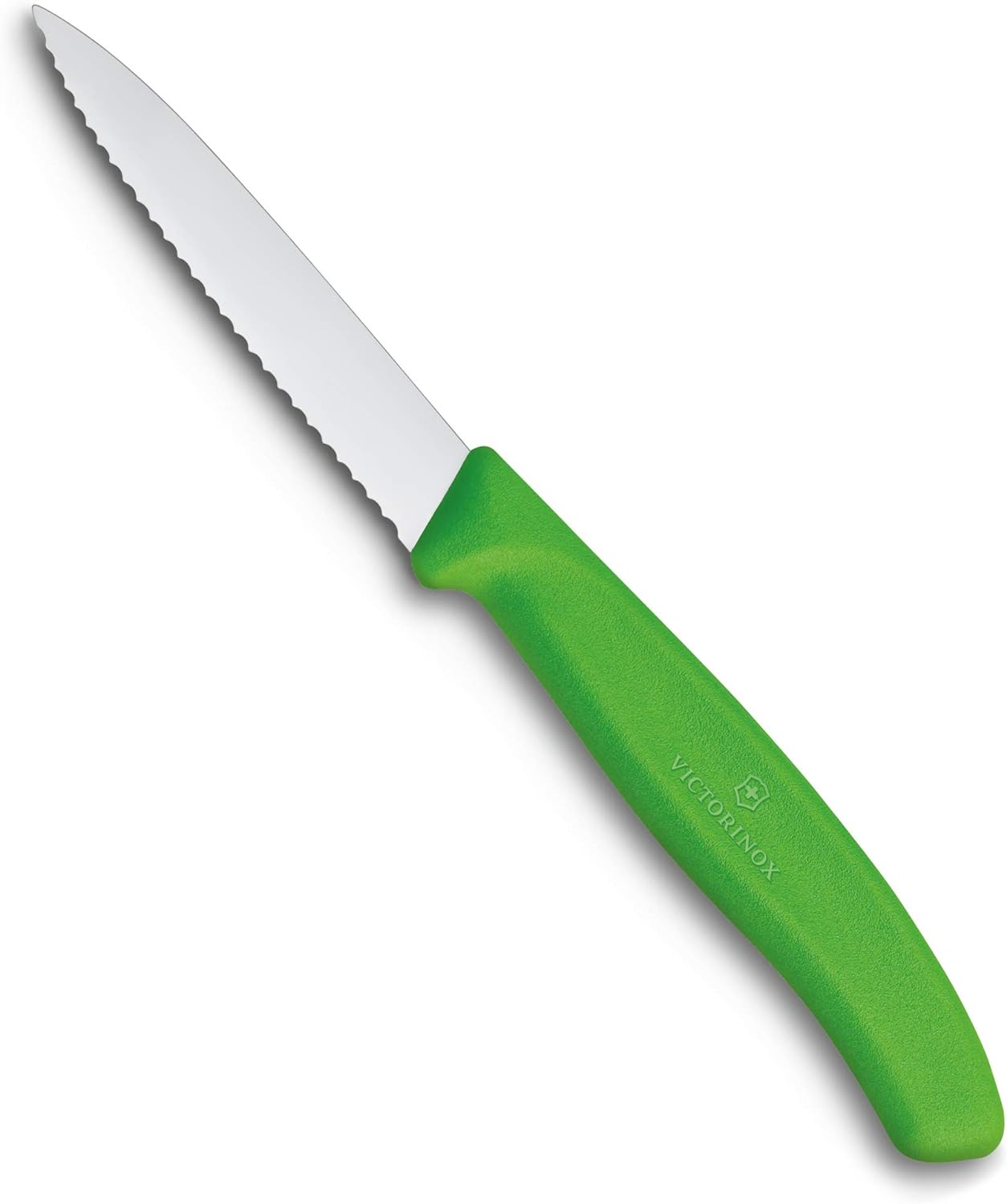 Victorinox Swiss Classic Wavy Edge Paring Knife, Pointed Tip, Green, 6.7636.L114 image number 7