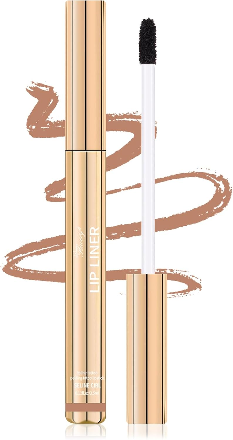 YBUETE Lip Liner Stain Peel Off, Waterproof Non-Fading Peel off Lip Liner, Transfer-Proof Matte Finish Lipstick Tattoo, Highly Pigmented Magic Color Tint, Stay on All Day Non-Stick Cup for Women - 03 image number 2